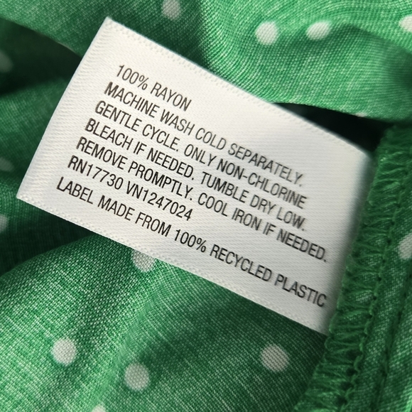 Adorable Polka Dot Green Dress EUC - Picture 2 of 9
